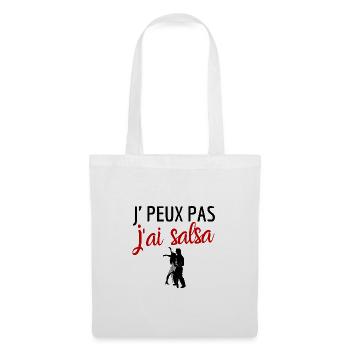 Je peux pas j'ai salsa humour - Sac en tissu - blanc - Devant