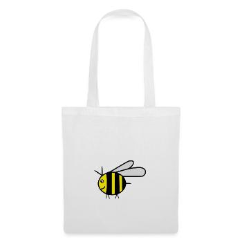 Yellow flying honey bee bumblebee - gift idea - Tote Bag - white - Front