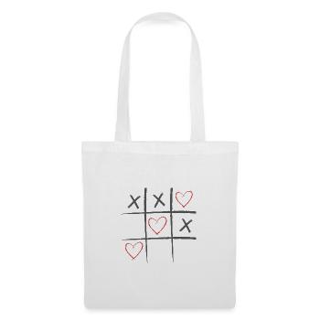 Tic-Tac-Toe - Stoffbeutel - Weiß - Vorne