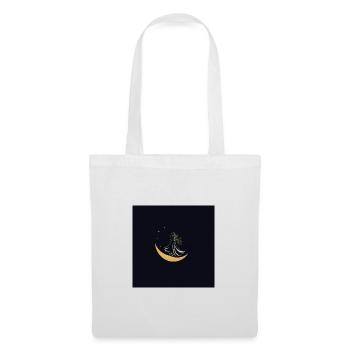 Je t’aime jusqu’à la lune et retour - Sac en tissu - blanc - Devant