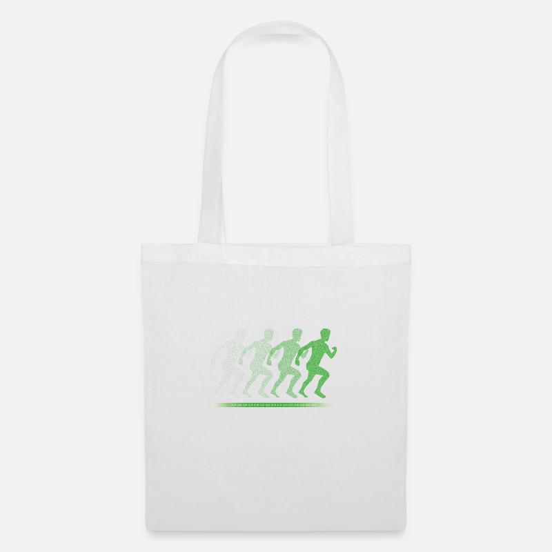 run boy run green - Stoffbeutel - Weiß