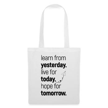 learn, live & hope - Stoffbeutel - Weiß - Vorne