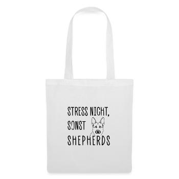 Ne stressez pas, sinon BERGERS - Sac en tissu - blanc - Devant