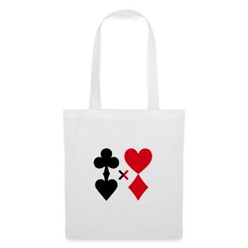 Conception de carte minimaliste | multicolore - Sac en tissu - blanc - Devant