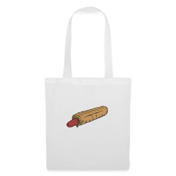 Hot-dog - Sac en tissu - blanc - Devant