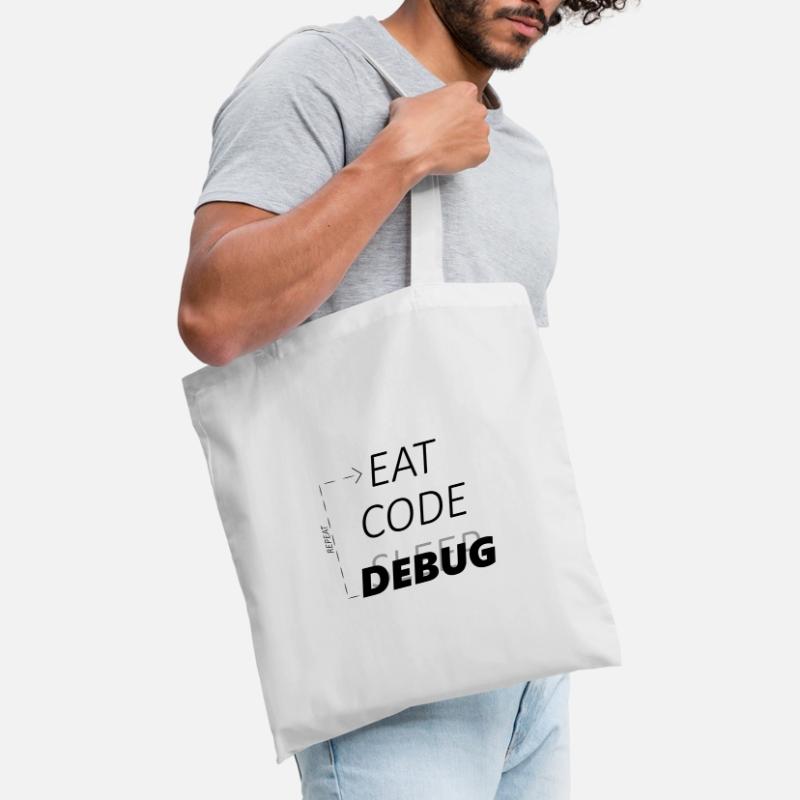 Eat Code Debug Programmer Tote Bag