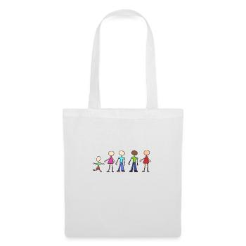 Personnes de la famille - Sac en tissu - blanc - Devant