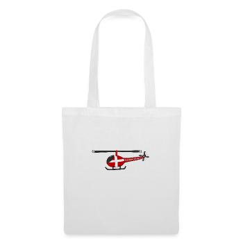 Helicopter Denmark Flag Children - Tote Bag - white - Front