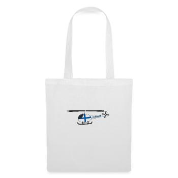 Finland Flag Helicopter Kids - Tote Bag - white - Front