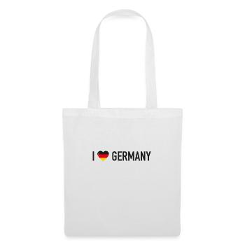 I Love Germany - Stoffbeutel - Weiß - Vorne