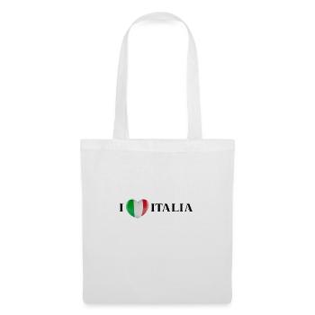 Italien Geschenkidee I love Italia italienisch - Stoffbeutel - Weiß - Vorne