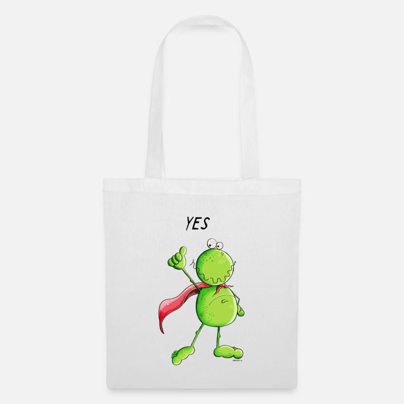 Super Frosch - Stoffbeutel - Weiß