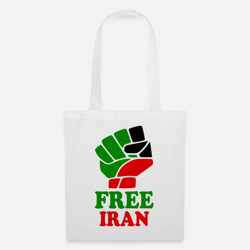 Free iran - Stoffbeutel - Weiß
