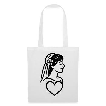 La mariée - Sac en tissu - blanc - Devant