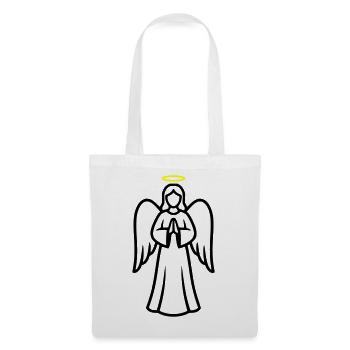 angel-angel-wing-silhouette-simple-1 - Tote Bag - white - Front