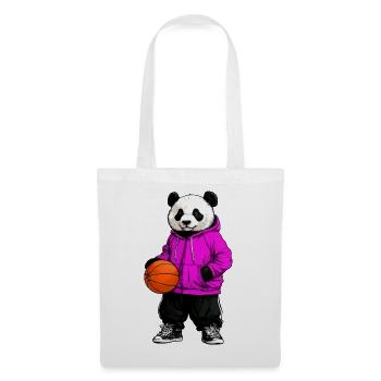 Basketball Panda - Tote Bag - white - Front