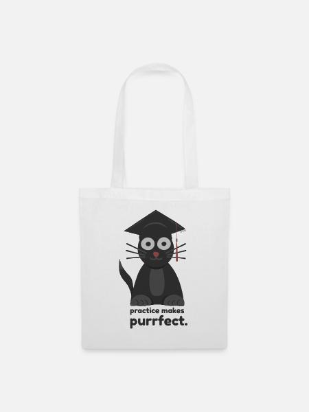 purrfect. drôlig. - Stoffbeutel - Weiß