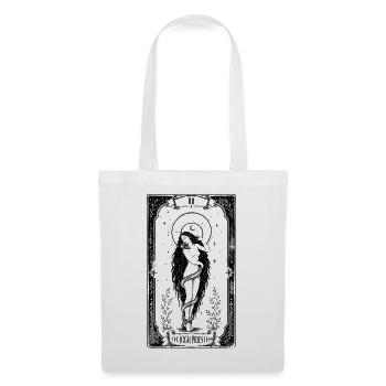 Die Hohepriesterin – Lilith Gothic Tarotkarte - Stoffbeutel - Weiß - Vorne