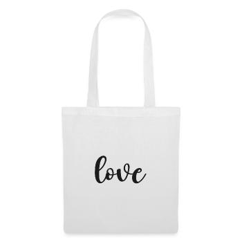 Love lettering in calligraphy Love - Tote Bag - white - Front