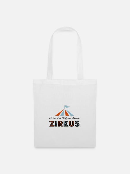 Zirkus - Stoffbeutel - Weiß