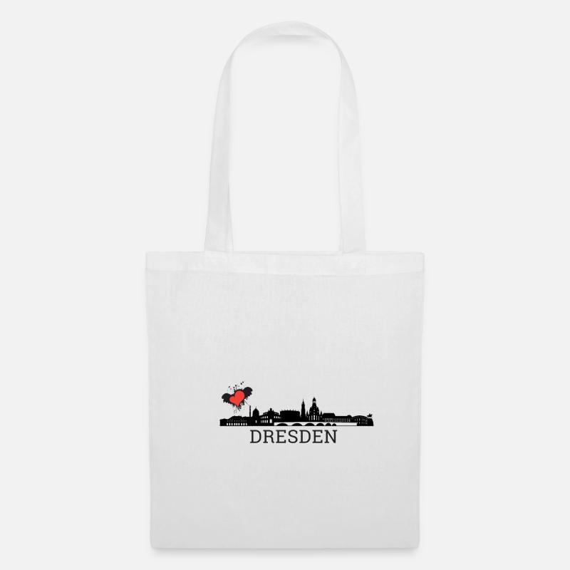 Dresden - Stoffbeutel - Weiß
