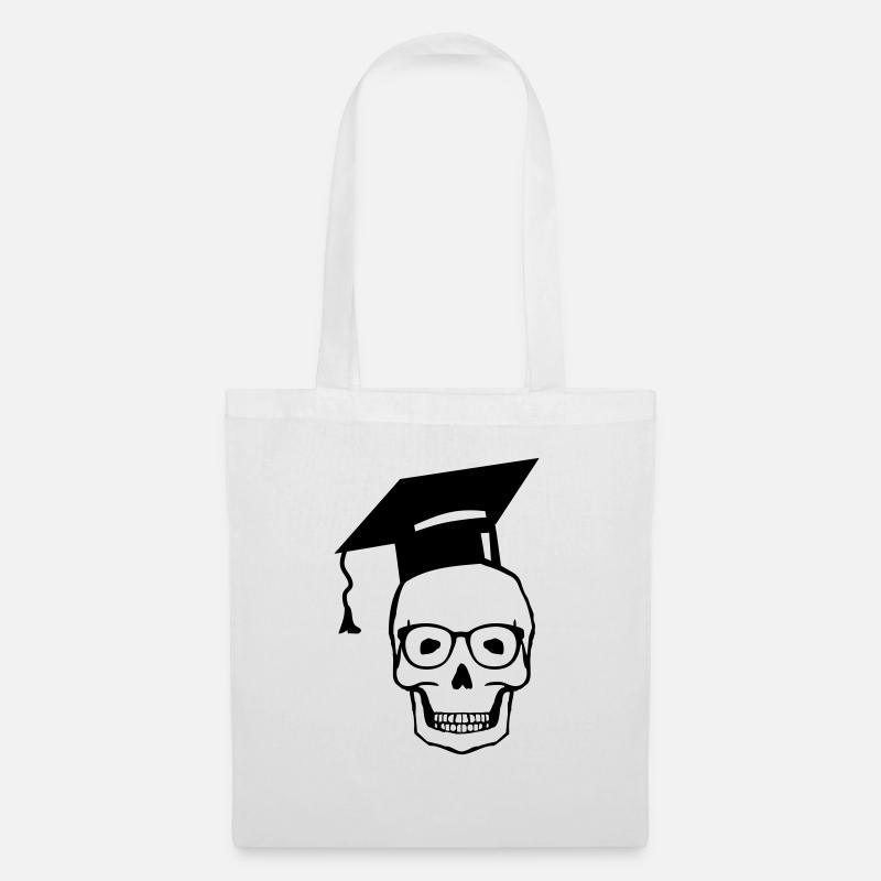 totenkopf_student2 - Stoffbeutel - Weiß