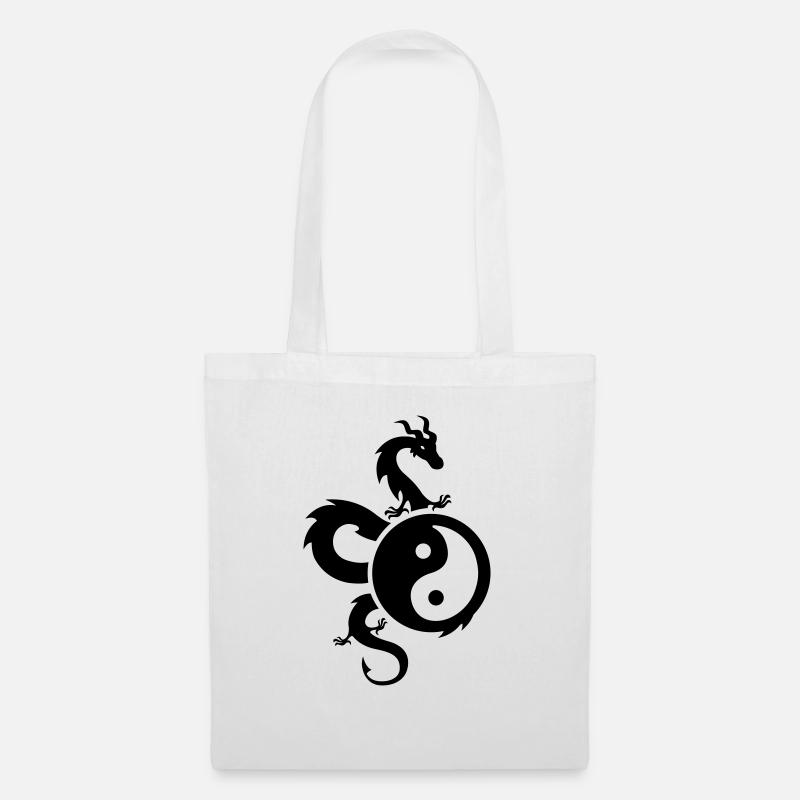 yin yang - Tote Bag - white