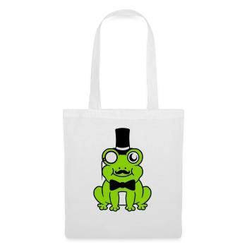 Sir Frosch Gentlemen Zylinder - Stoffbeutel - Weiß - Vorne