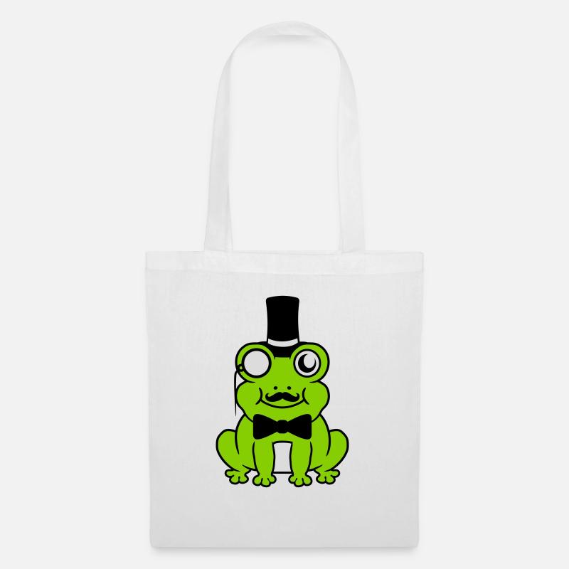 Sir Frosch Gentlemen Zylinder - Stoffbeutel - Weiß