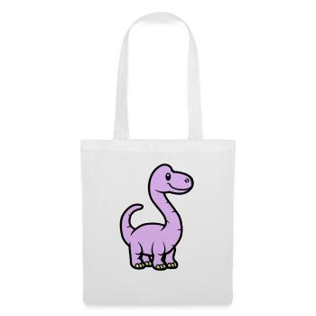 Dinosaur Brontosaurus Comic - Tote Bag - white - Front