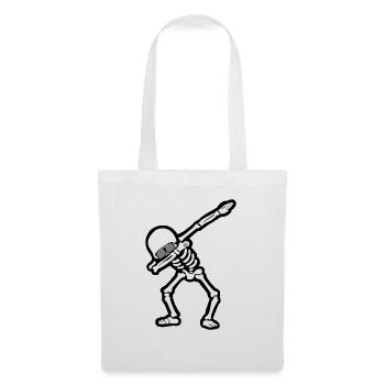 Cool Skull Dabbing - Stoffbeutel - Weiß - Vorne