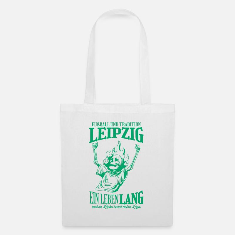 Leipzig Tradition Fußball Geschenk - Stoffbeutel - Weiß