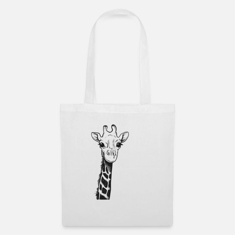 Giraffe - Stoffbeutel - Weiß