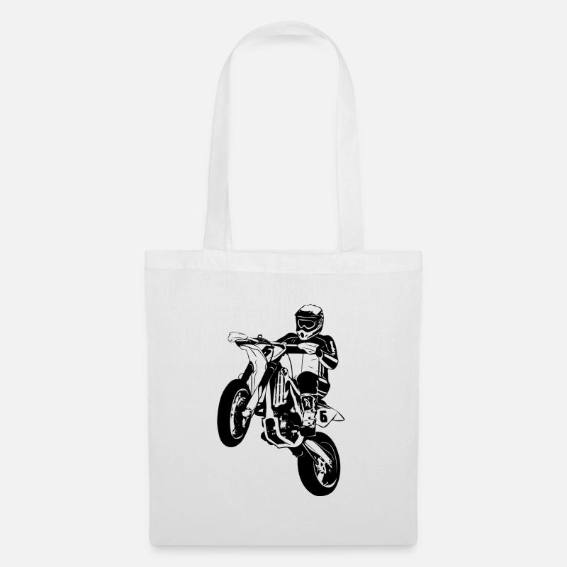 Supermoto - Supermotard - Stoffbeutel - Weiß