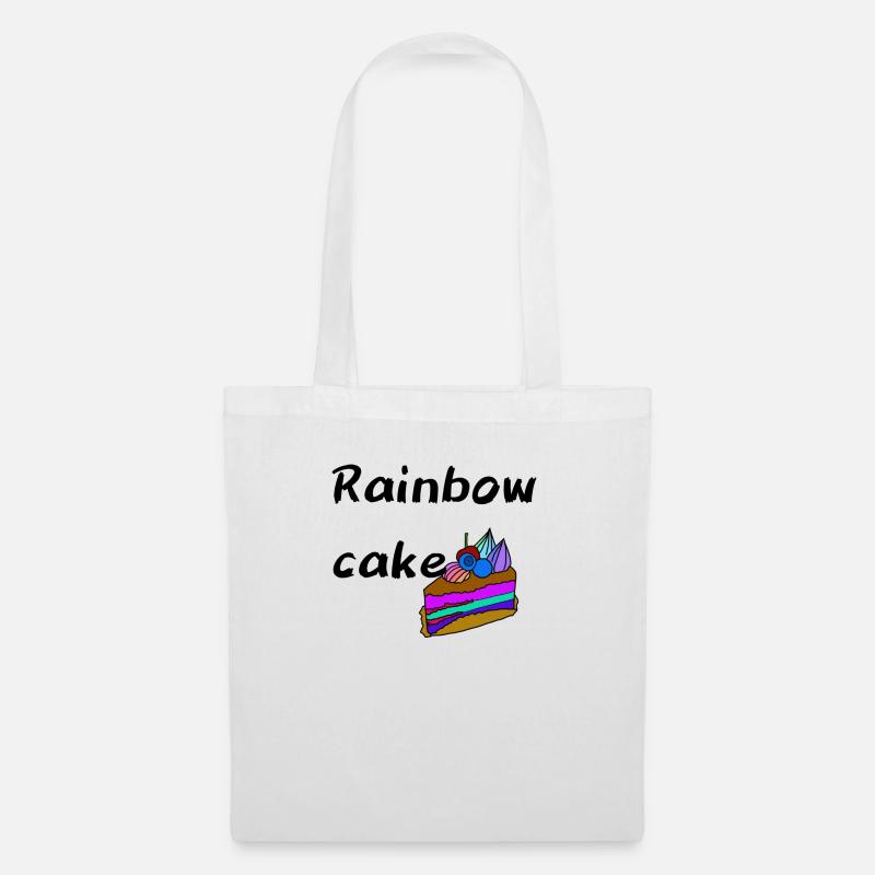 Rainbow cake - Stoffbeutel - Weiß