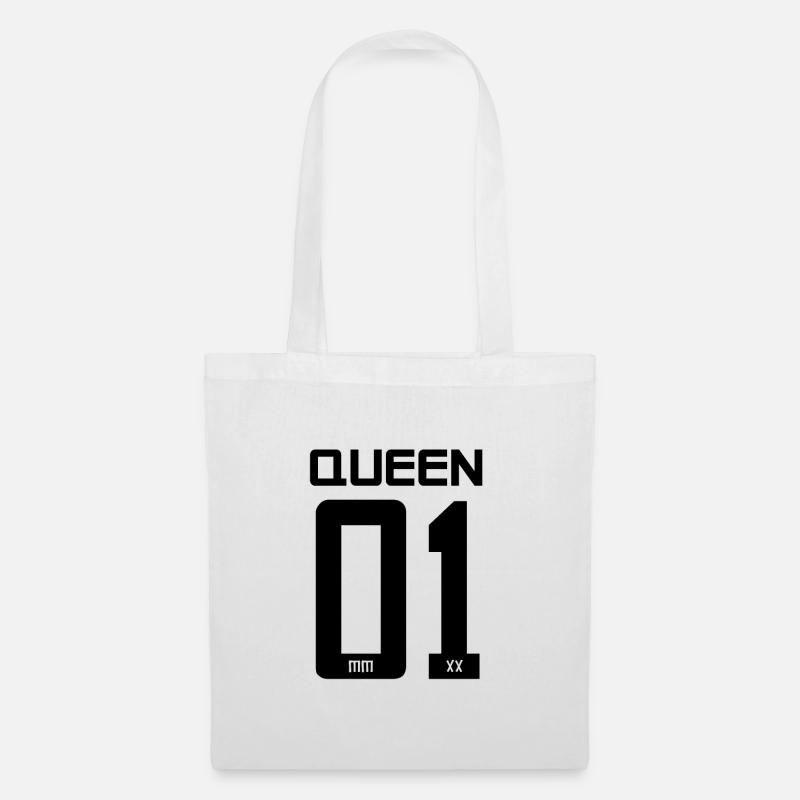 King - Queen gift present idea - Tote Bag - white