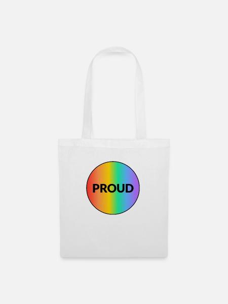 STOLZER LGBT-STOLZ - Stoffbeutel - Weiß