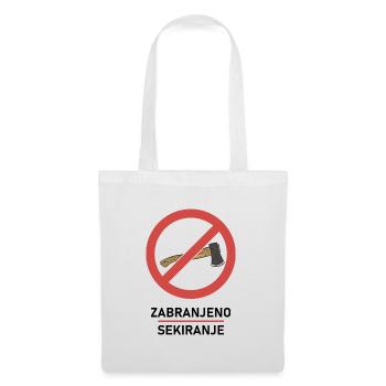 Zabranjeno sekiranje Yougoslavie Jugo Tito SFRJ - Sac en tissu - blanc - Devant