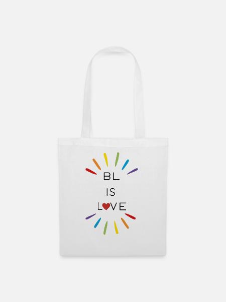Boys Love - Regenbogen - Geschenk - Stoffbeutel - Weiß