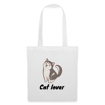 Cat lover - Sac en tissu - blanc - Devant