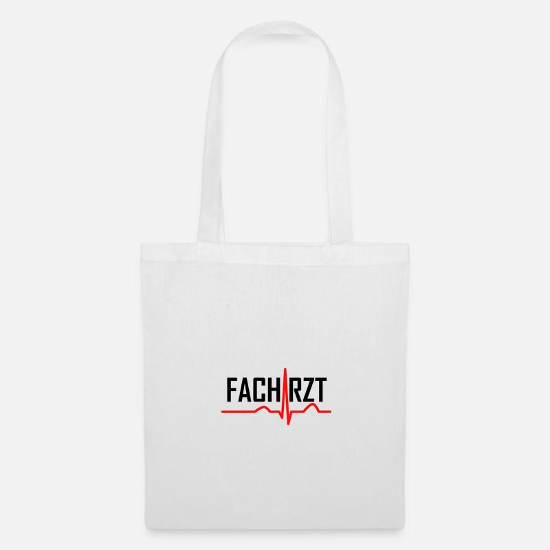 Cooles Facharzt Sinusrhythmus Design - Stoffbeutel - Weiß