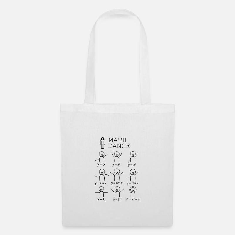 Math dance Schule Geschenk Formel Beruf - Stoffbeutel - Weiß
