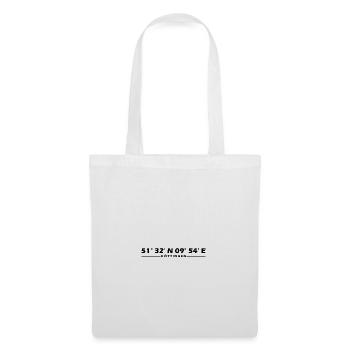 Coordonnées de Göttingen - Sac en tissu - blanc - Devant