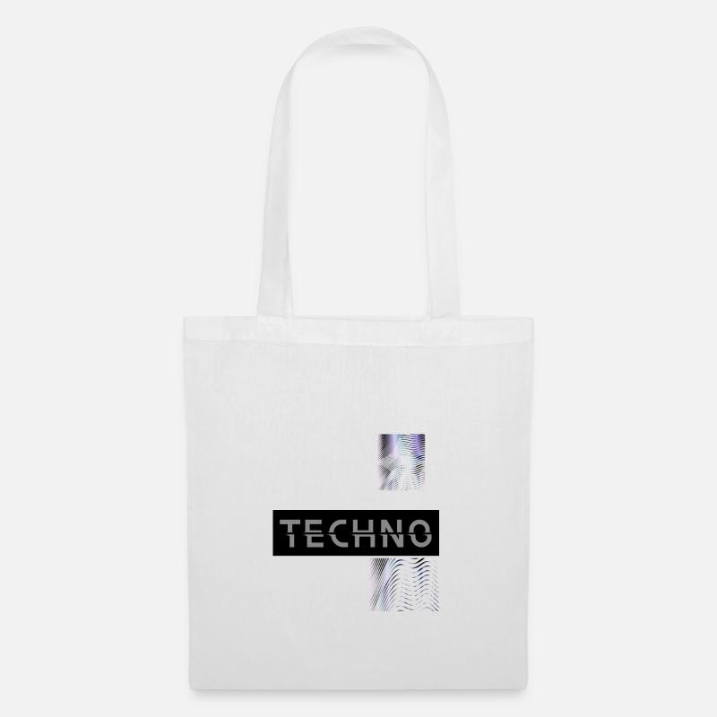 TECHNO VIBES – Dark Space Edition - Stoffbeutel - Weiß