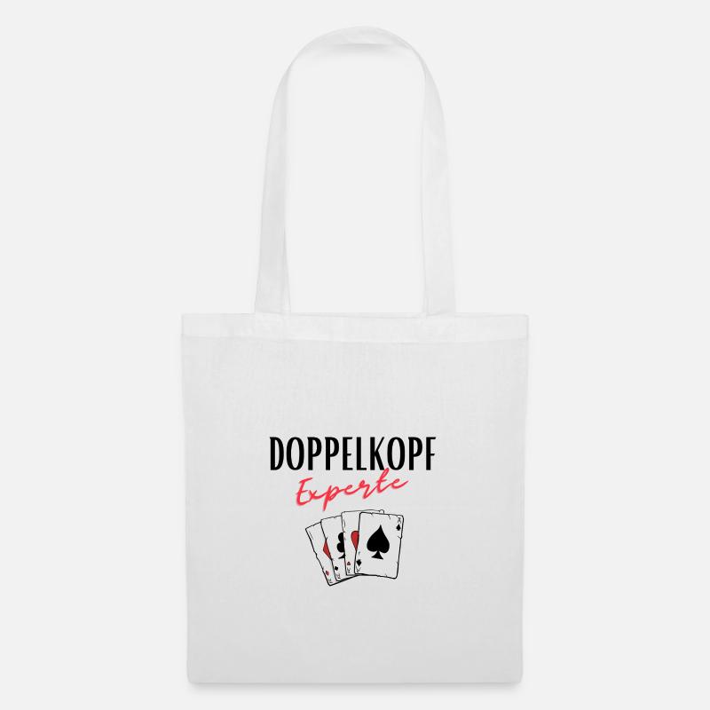Doppelkopf Experte - Stoffbeutel - Weiß