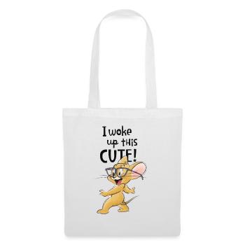 Tom and Jerry I Woke Up This Cute! - Tote Bag - white - Front