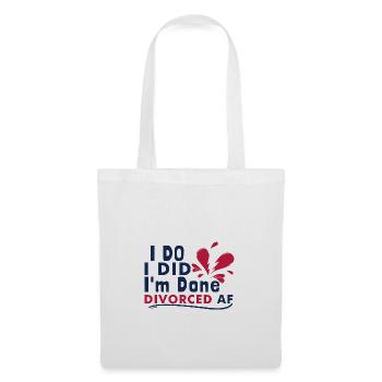 Funny Divorce - Tote Bag - white - Front