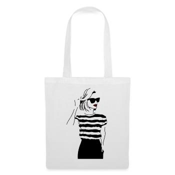 Kiss of the Night Lip Accent - Tote Bag - white - Front
