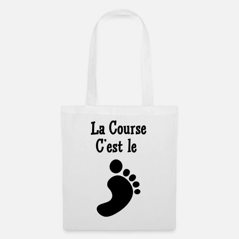 Course à Pied / Running / Jogging / Coureur - Sac en tissu - blanc