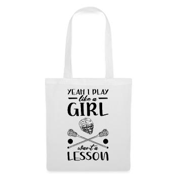 Lacrosse Girls - Tote Bag - white - Front